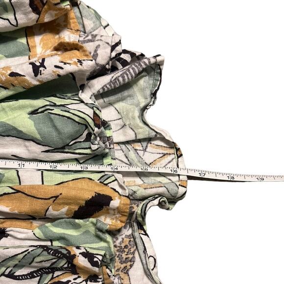 Aerie Safari Animal Print Linen Blend Skirt Size Medium - Picture 6 of 6